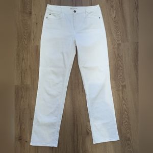 J. Jill Denim Smooth Fit Straight Leg White Jeans